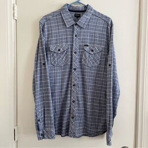 Buffalo David Bitton Men Plaid Shirt XL 100% Cotton Classic Ranch Western Barn.‎